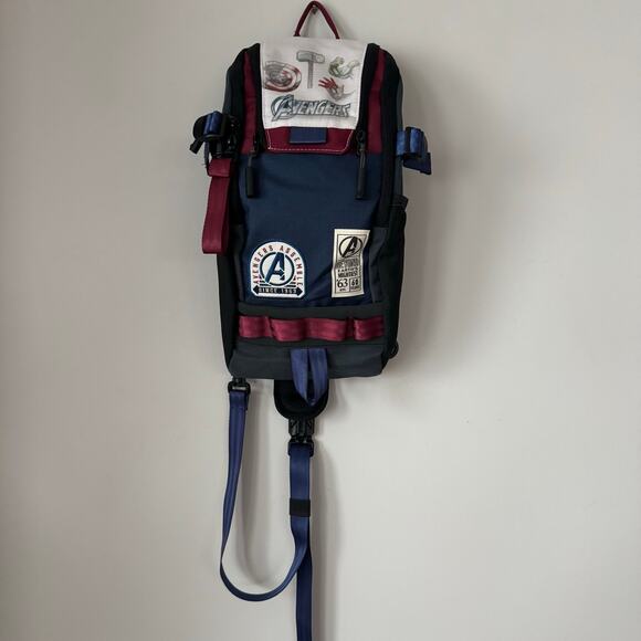 Disney Marvel Avengers 60th Anniversary Sling Bag Backpack - Picture 1 of 11